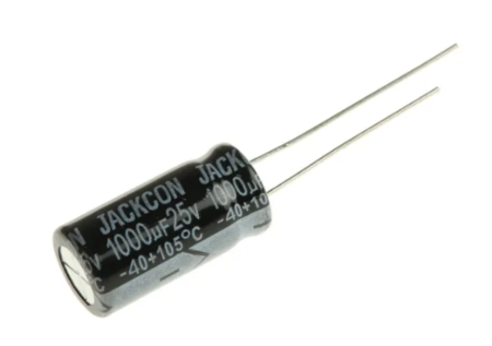Image principale du produit Condensateur électrolytique radial 1000µf 25V 10x20mm