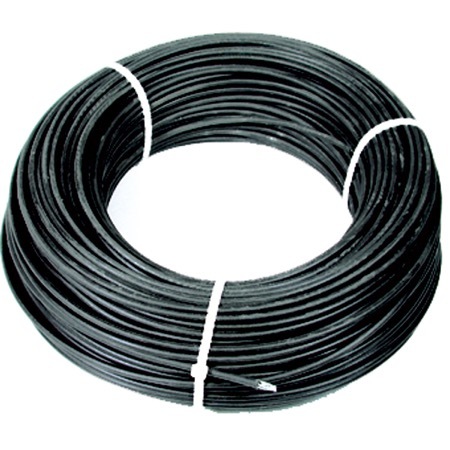 Image principale du produit Câble acier gainé noir diamètre 2 mm 254daN longueur 50m