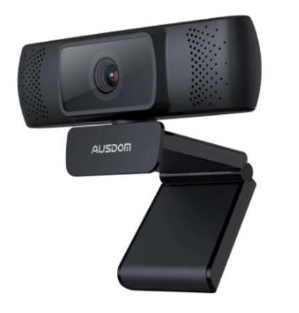 Image principale du produit Webcam Full HD USB avec auto-focus pour visio conférence poste simple avec micro et enceinte intégré