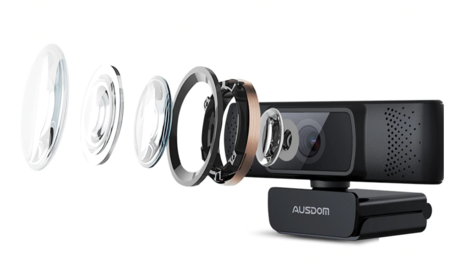 Image nº3 du produit Webcam Full HD USB avec auto-focus pour visio conférence poste simple avec micro et enceinte intégré