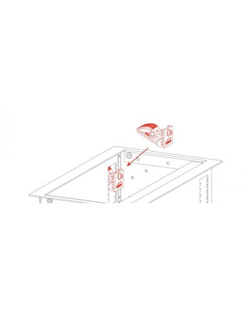 Image nº6 du produit CASY024 Caymon Châssis modulaire de bureau et mural pour 4 modules CASY