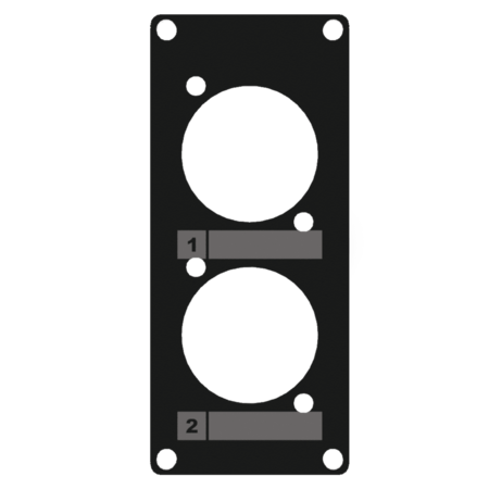 Image principale du produit CASY105 Caymon 1 module pour 2 emplacements type D