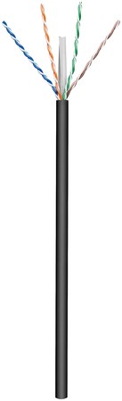 Image principale du produit Bobine de câble réseau CAT6 AWG 24 pour extérieur 100m