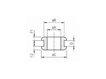 Image secondaire du produit Serre câble rond diamètre 6,4 à 7,4mm pour châssis 0.5 à 1.6mm