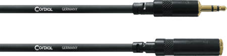 Image principale du produit CFS3WY Cordial - Câble prolongateur mini jack 3.5 stéréo mâle femelle 3m