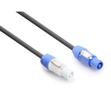 Image principale du produit Câble alimentation prolongateur bleu vers gris 3x1.5mm2 75cm