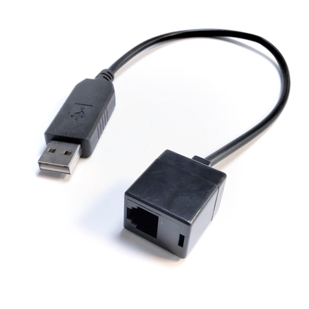 Image principale du produit Câble adaptateur USB-A 2.0 RJ11 20cm