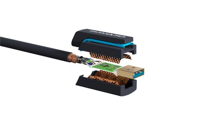 Image nº3 du produit Câble Clicktronic USB A 2.0 vers USB B professionnel 1m80