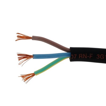 Image principale du produit Cable HO7RN-F 3G1.5 Haute Température extra souple 3X1.5mm² prix au mètre