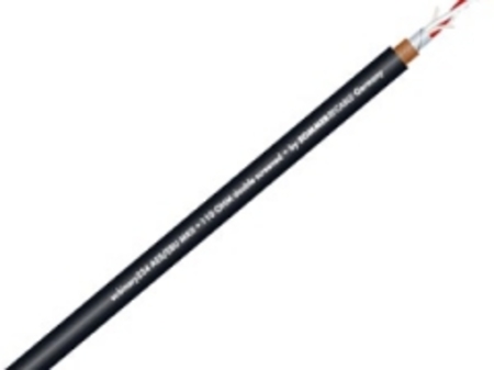 Image principale du produit Cable AES EBU 110 ohm Audio Digital et DMX 2 conducteurs + blindage noir - diamètre 6mm - vendu au mètre