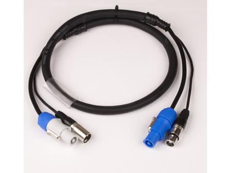 Image principale du produit cable d'alimentation Powercon et dmx 75cm