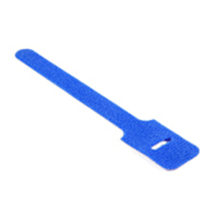 attache cable bleu 15cm X 1.25cm à scratch