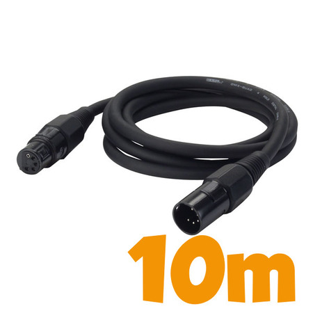 Image principale du produit cable DMX 110ohms XLR 5 broches male Femelle 10m