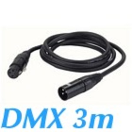 Image principale du produit cable DMX 110ohms XLR 3 broches male Femelle 3m