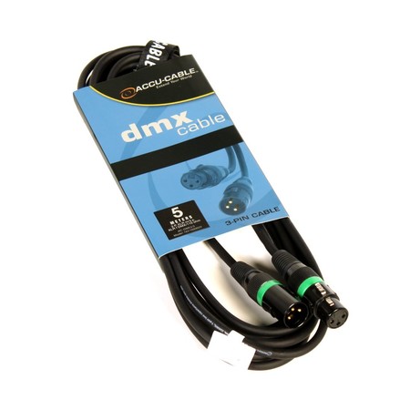 Image secondaire du produit Câble DMX 110ohms XLR 3 broches male Femelle 5m