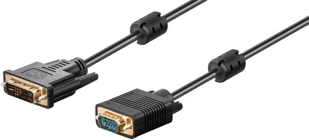 Image principale du produit Câble DVI-I vers VGA 10M full hd double blindage