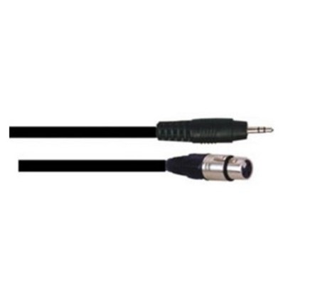 Image principale du produit Cordon mini jack stéréo 3.5mm vers XLR femelle 1.5m