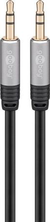 Image nº3 du produit Câble Mini Jack 3.5 stéréo fiches aluminium dorées double blindage 3m