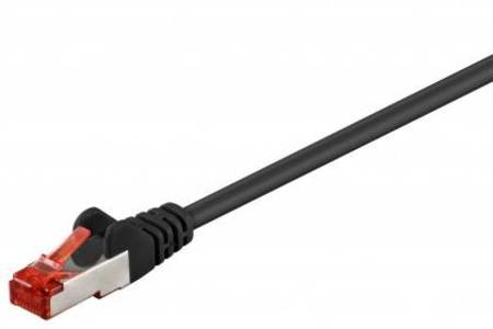 Image principale du produit Câble réseau RJ45 CAT 6 noir 25cm