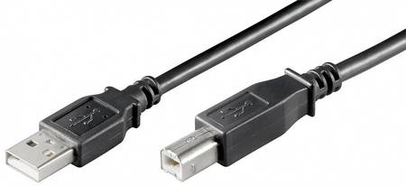 Image principale du produit Câble USB 2.0 A vers B noir 1m80