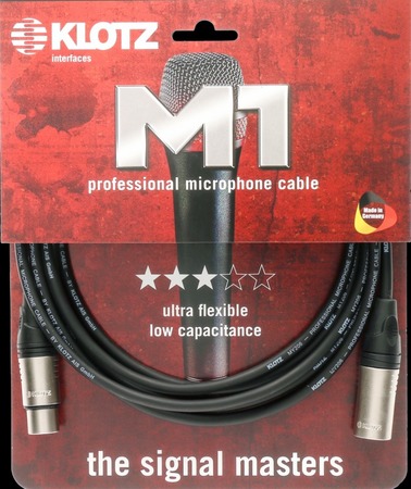 Image principale du produit M1K1FM0150 Klotz – Câble XLR audio Mâle femelle longueur 1m50