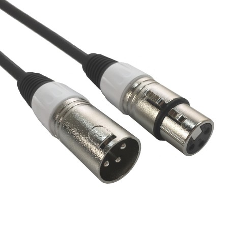 Image principale du produit cable XLR 3 male vers XLR 3 Femelle 3m avec repérage blanc