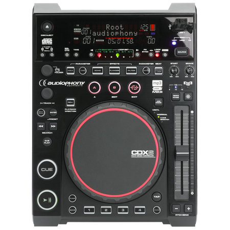 Image principale du produit Lecteur CD & USB DJ à plat Audiophony CDX6