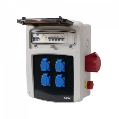 Image principale du produit Coffret de chantier 4 prises P+N+T 16A + 1 prise 3P+N+T 32A 400V