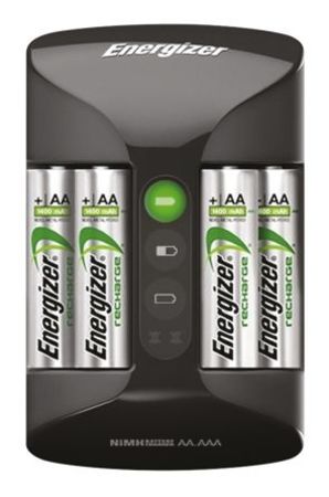 Image principale du produit Chargeur Energizer LR3 AAA et LR6 AA avec 4 LR6 AA 2000mAh