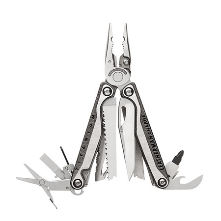 Image principale du produit Leatherman Charge + TTi Titanium Pince multifonction avec étuis