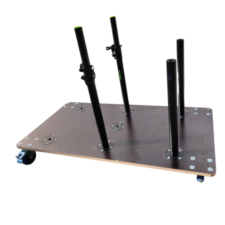 Image nº4 du produit Chariot de rangement sur roulettes 120 x 60 pour écrans TV
