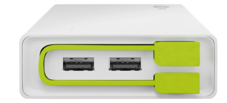 Image principale du produit Chargeur sur batterie Powerbank 3 ports USB 20.000mAh