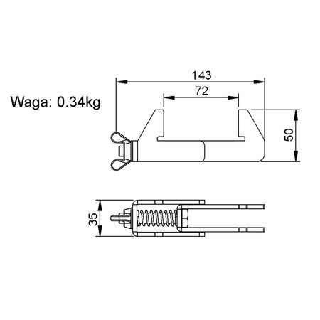 Image secondaire du produit Crochet Clamp Prostage DS Duratruss