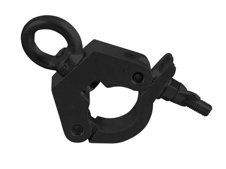 Image principale du produit Crochet clamp  noir 400 kg pour tube 50mm eurolite TPC-31 avec anneau de levage
