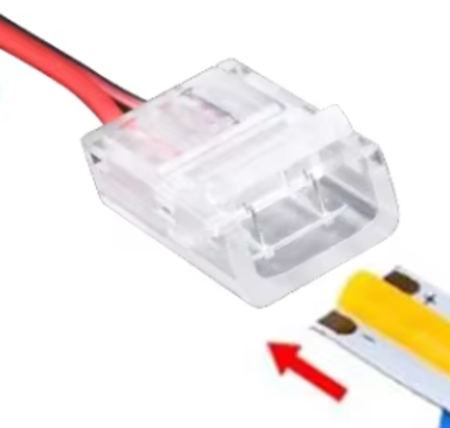 Image secondaire du produit Connecteur raccord avec fil pour ruban led COB 10mm