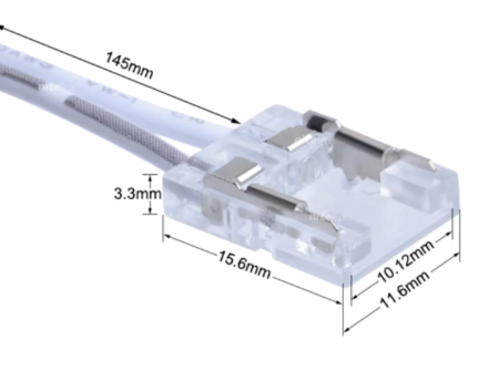 Image secondaire du produit Connecteur vers fil pour ruban led COB 10mm