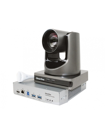 Image principale du produit COL VERSA P 150 ClearOne Pack pour visio conférence comprenant 1 matrice, 1 camera PTZ, 1 micro plafond