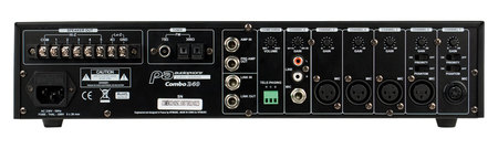 Image secondaire du produit COMBO 240 Audiophony - Ampli public adress ligne 100V 6 entrées 240W