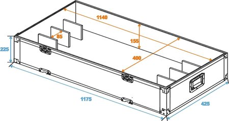 Image secondaire du produit Compartiment pour flight case de 12 sunstrip Roadinger