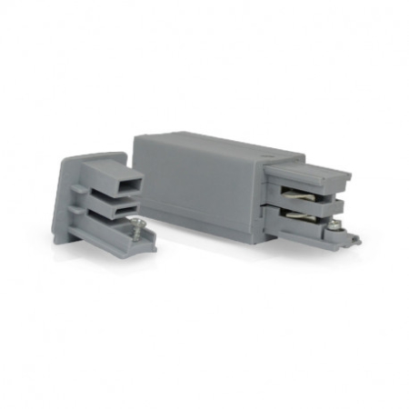 Image principale du produit Connecteur Triphase Alimentation et Fin Gauche Gris