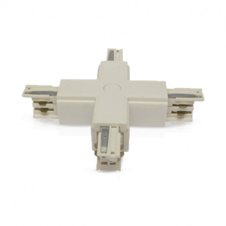Image principale du produit Connecteur Triphase Croix X Blanc