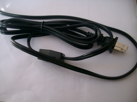 Image principale du produit Cordon d'alimentation avec prise US et inter unipolaire noir 2M