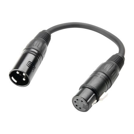 Image principale du produit cordon adaptateur DMX512 XLR 5 femelle vers XLR 3 male