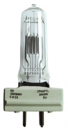 Image principale du produit LAMPE CP72 CP43 Tungsram GE FTM FTL GY16 240V 2000W