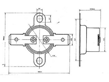 Image secondaire du produit Interrupteur thermique 80°