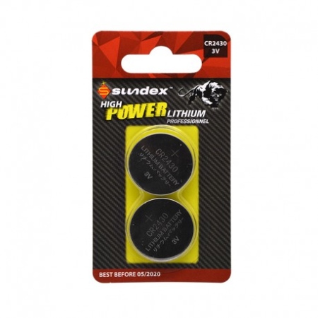 Image principale du produit Lot 2 Piles lithium CR2430 3V