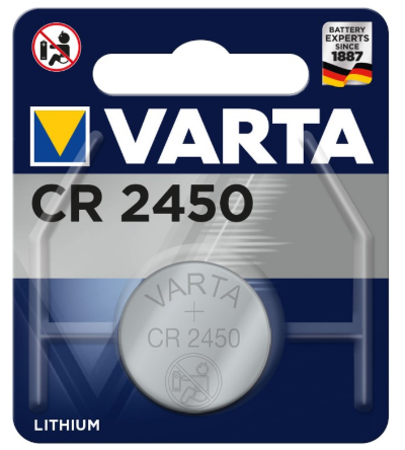 Image principale du produit Pile Lithium Varta CR2450 3V