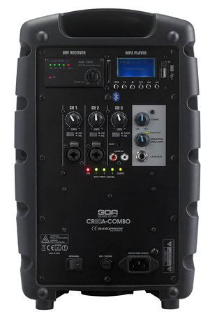 Image secondaire du produit Enceinte autonome Audiophony CR80A-COMBO 80W batterie MP3 Bluetooth 1 micro