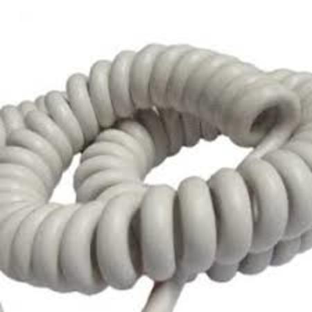 Image principale du produit Cordon spiralé blanc  3x2.5 longueur 2.5m étiré et 50cm au repos