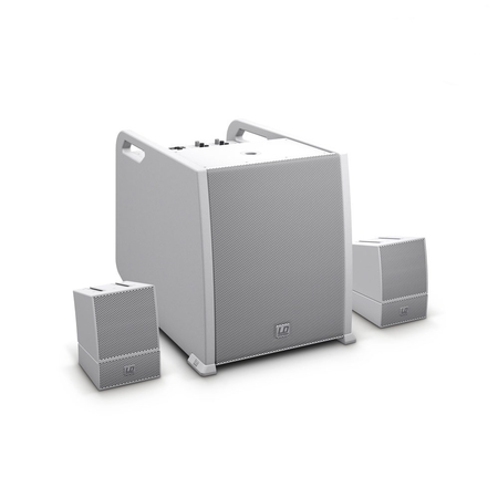 Image principale du produit LD Systems CURV 500 AVS W - Système line array portable blanc « AV Set » avec câbles HP